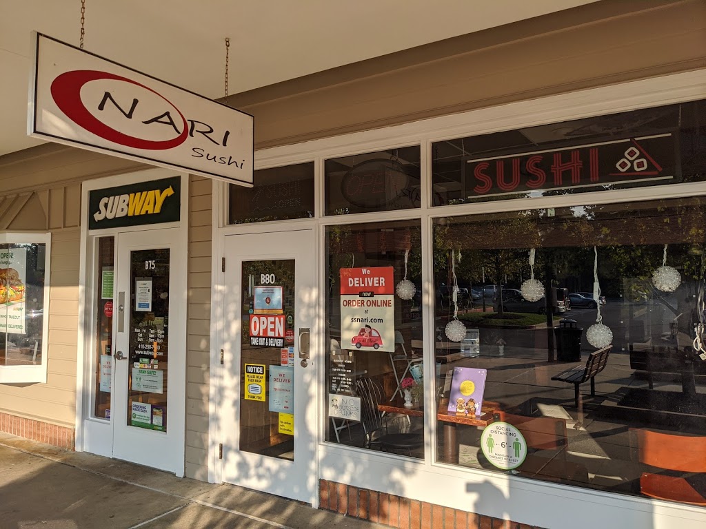 Sushi Nari | 8640 Guilford Rd Suite B - 80, Columbia, MD 21046, USA | Phone: (410) 381-6888