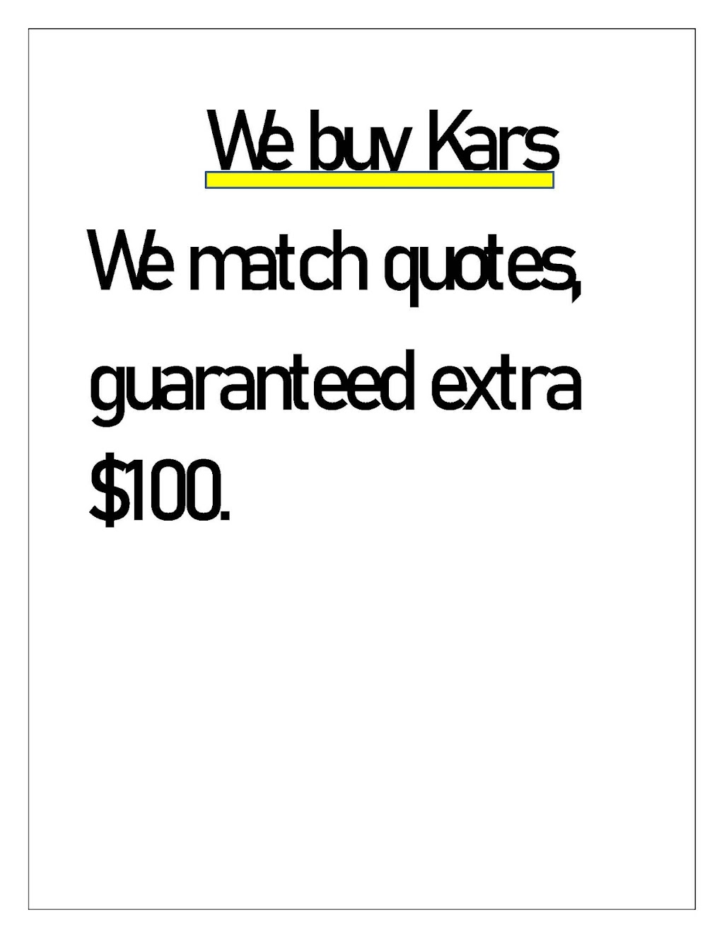 We buy kars | 607 Ellis Rd STE 51E, Durham, NC 27703, USA | Phone: (734) 796-5049