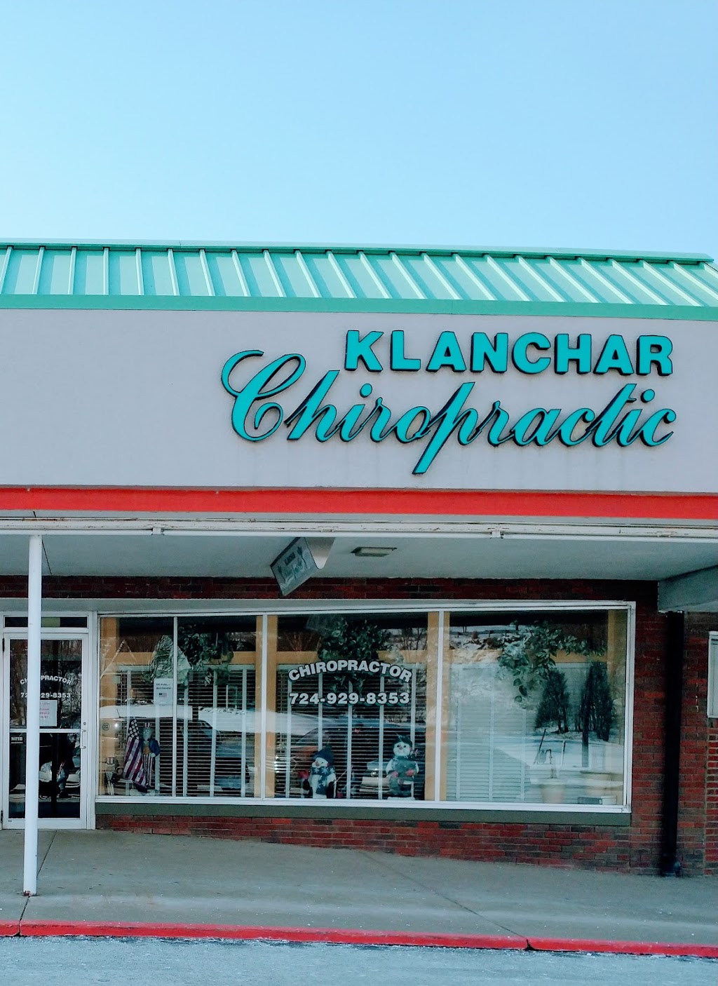 Klanchar Chiropractic Clinic | 1745 Rostraver Rd, Belle Vernon, PA 15012, USA | Phone: (724) 929-8353