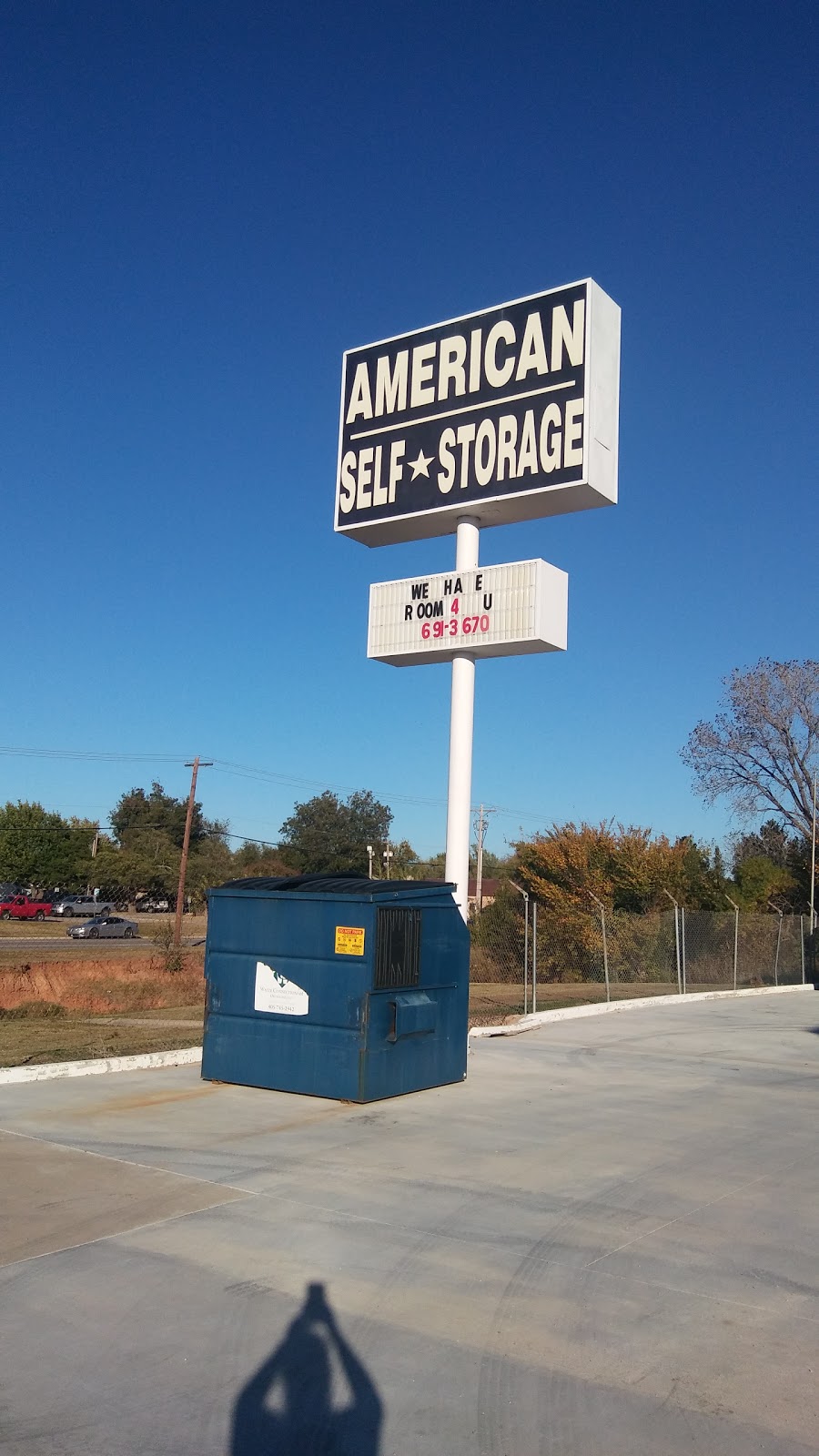 American Self Storage #7 | 736 SW 89th St, Oklahoma City, OK 73139, USA | Phone: (405) 691-3670