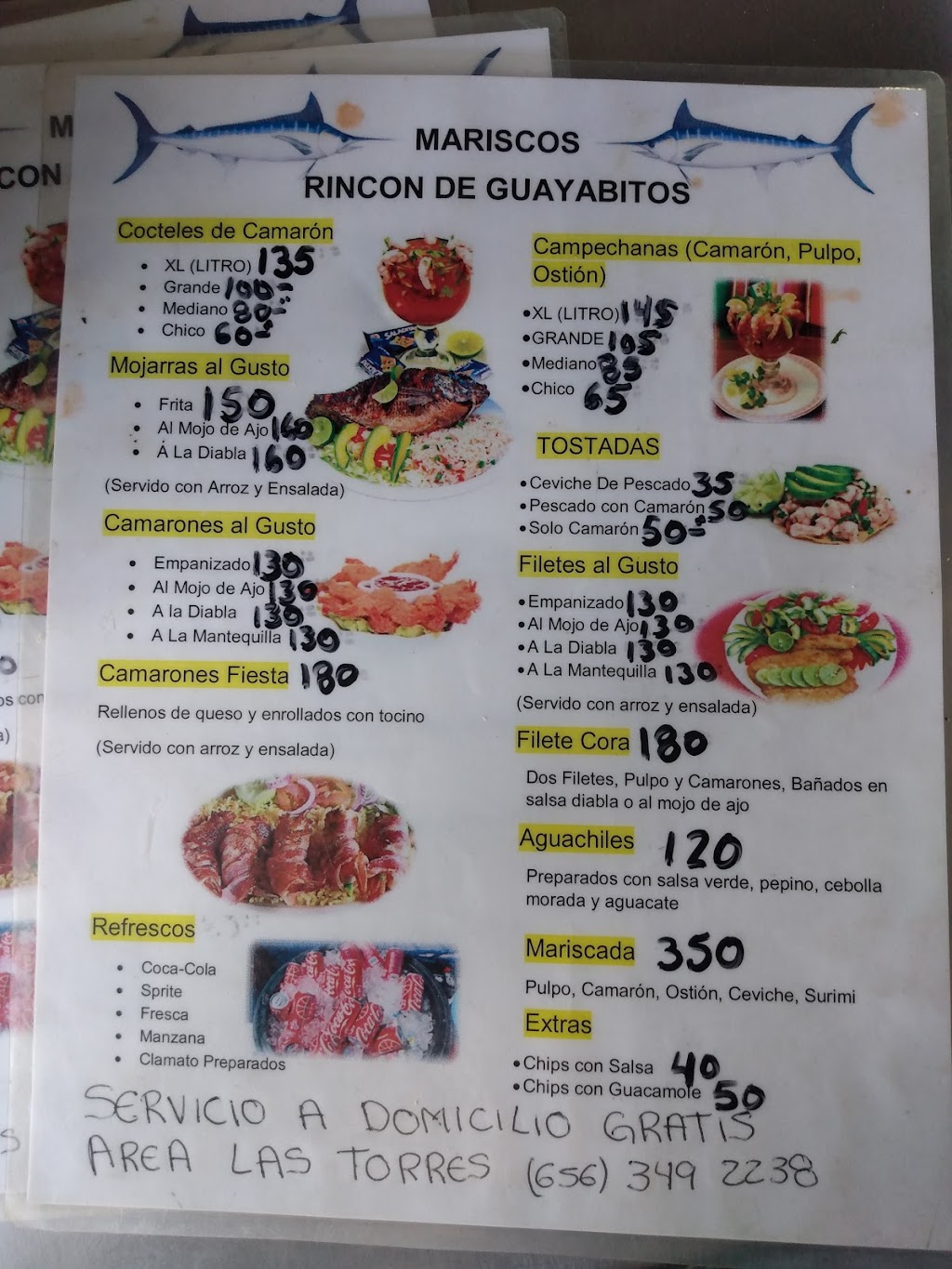 Mariscos Rincon De Guayabitos | C. Lucero, Cd Juárez, Chih., Mexico | Phone: 656 349 2238