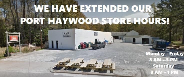 M & M Building Supply, Inc. | 3625 New Point Comfort Hwy, Port Haywood, VA 23138, USA | Phone: (804) 725-7156