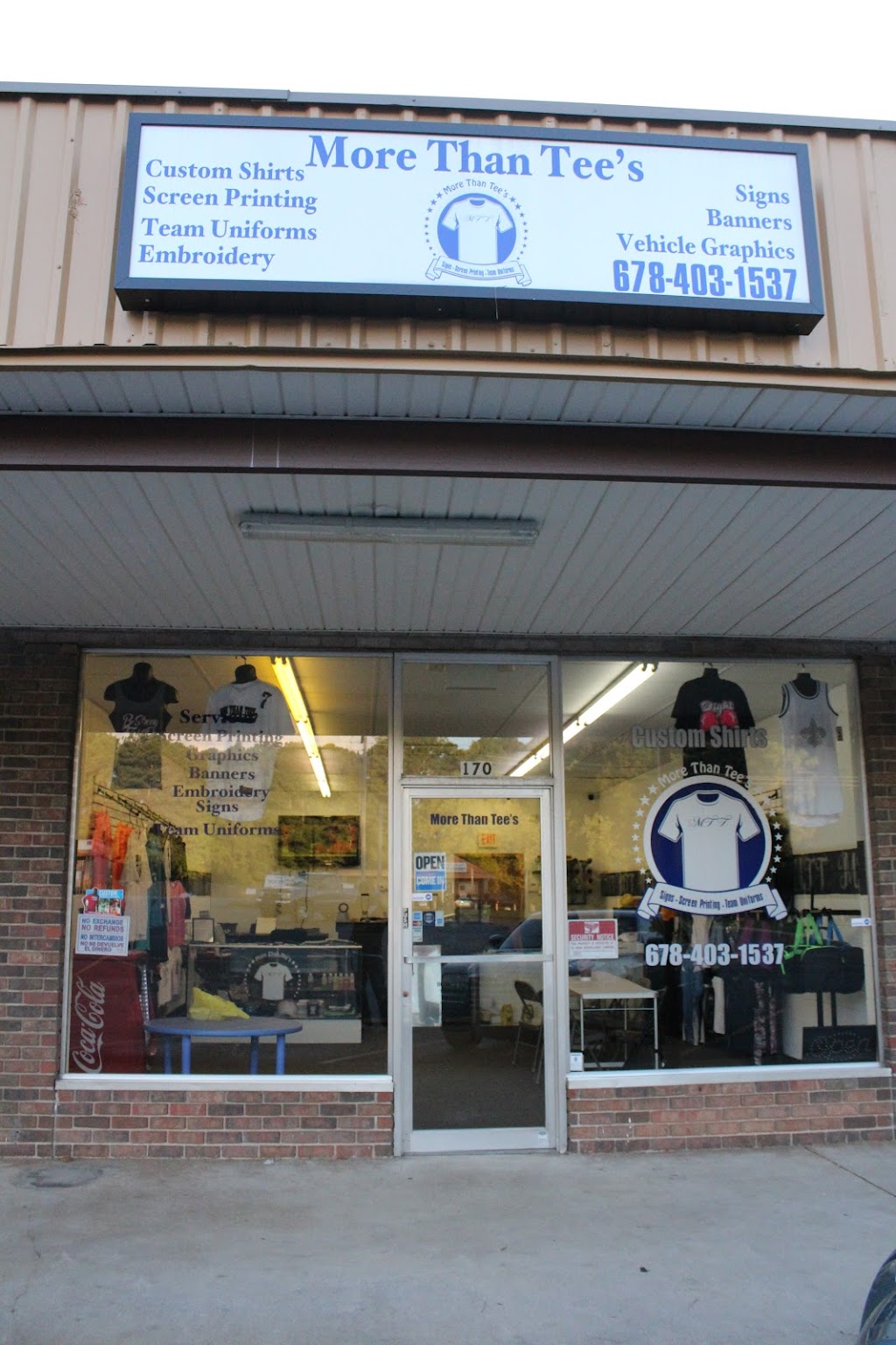 More Than Tees | 5745 Wendy Bagwell Pkwy #32, Hiram, GA 30141, USA | Phone: (678) 403-1537