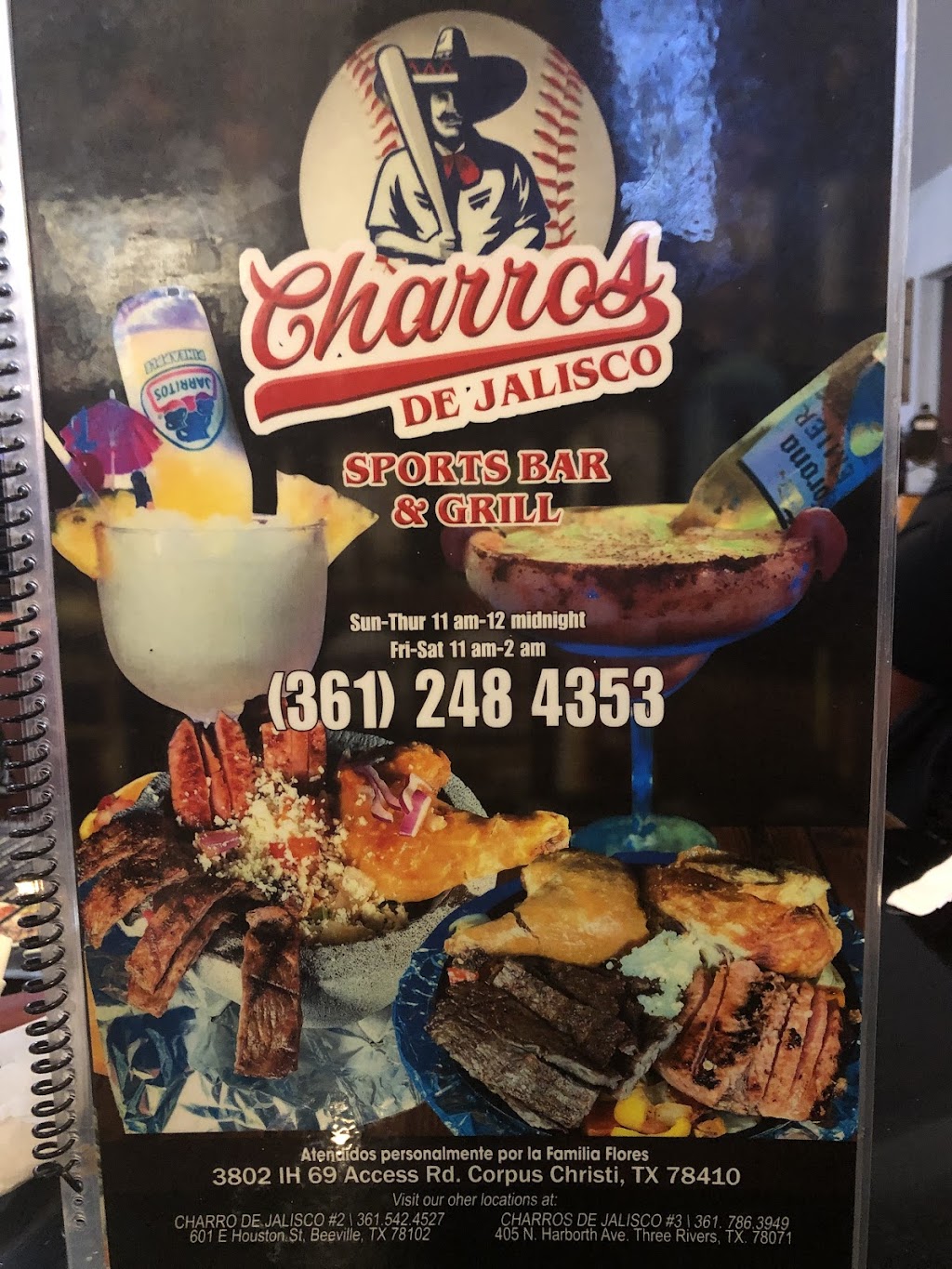 Charros de Jalisco Sports Bar & Grill | 3802 I-69 Access Rd, Corpus Christi, TX 78410, USA | Phone: (361) 248-4353