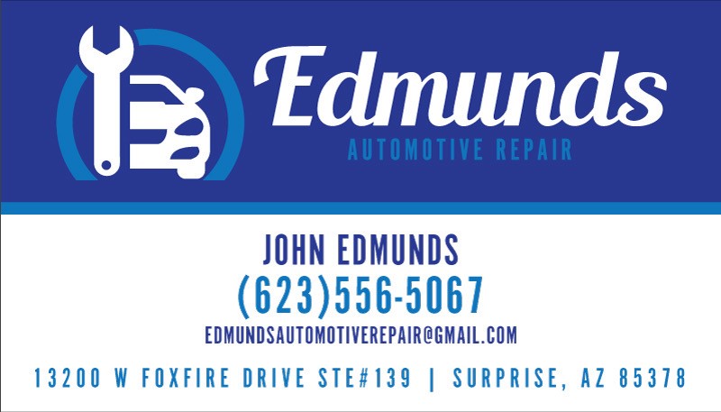 Edmunds Automotive Repair | 13200 W Foxfire Dr Ste 139, Surprise, AZ 85378 | Phone: (623) 556-5067