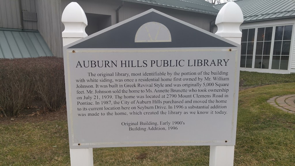 Auburn Hills Public Library | 3400 E Seyburn Dr, Auburn Hills, MI 48326, USA | Phone: (248) 370-9466