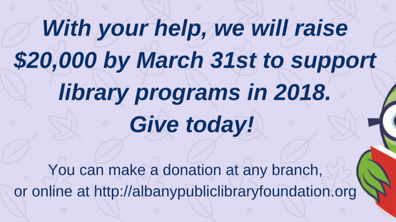 Friends & Foundation of Albany Public Library | 161 Washington Ave, Albany, NY 12210, USA | Phone: (518) 427-4367