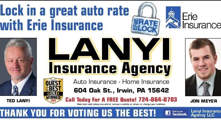 Lanyi Insurance | 604 Oak St, Irwin, PA 15642, USA | Phone: (724) 864-0703
