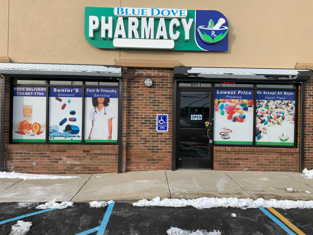 Blue Dove Pharmacy | 8653 N Newburgh Rd, Westland, MI 48185, USA | Phone: (734) 667-1764