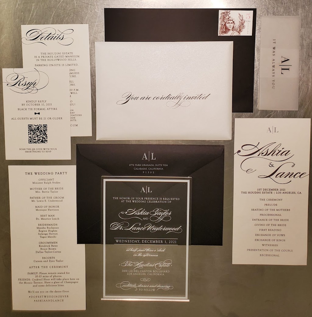 A-Alpha Wedding Invitation Co. | 824 E Colorado St, Glendale, CA 91205, USA | Phone: (818) 243-3263