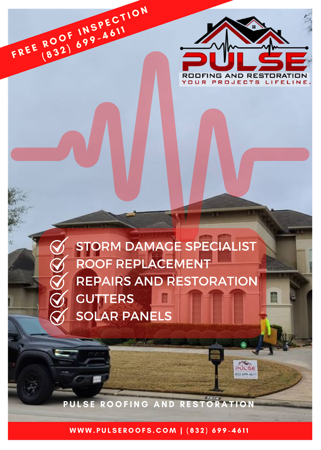 Pulse Roofing and Restoration LLC | 17107 South Dr Unit 1, Cypress, TX 77433 | Phone: (832) 699-4611