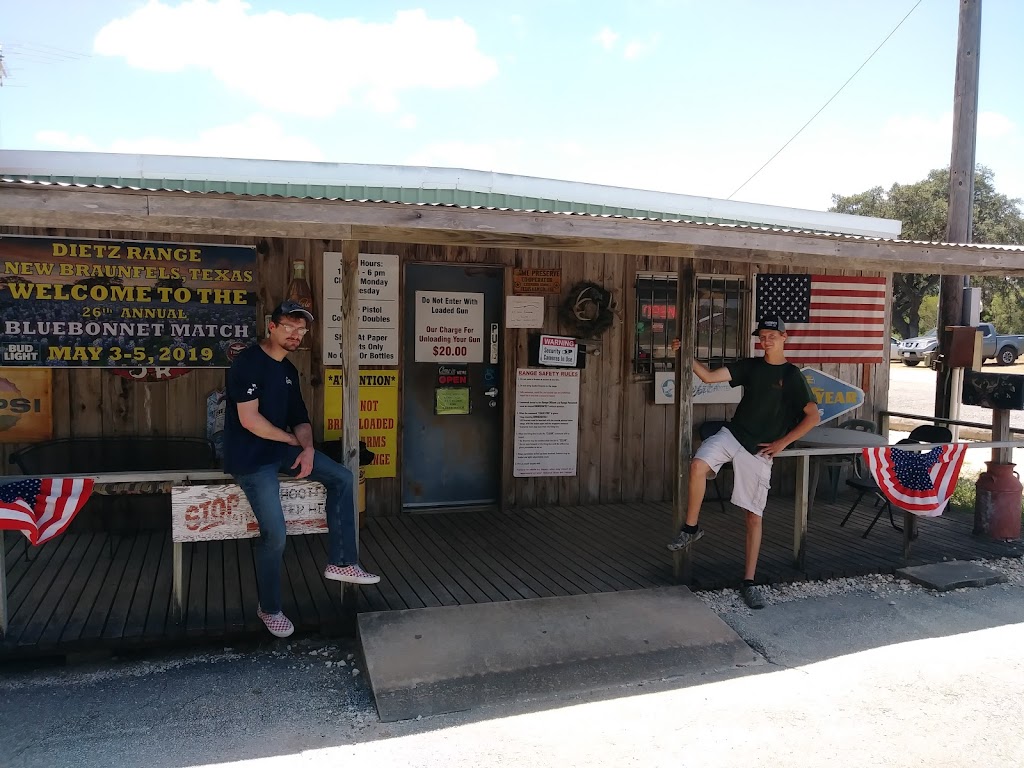 Dietz Gun Shop & Range Inc | 421 Private Rd at Range Rd, New Braunfels, TX 78132, USA | Phone: (830) 885-4662