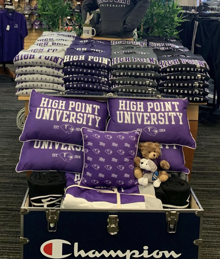 High Point University Official Bookstore | Slane Student Center, 1 N University Pkwy, High Point, NC 27268 | Phone: (336) 841-9221