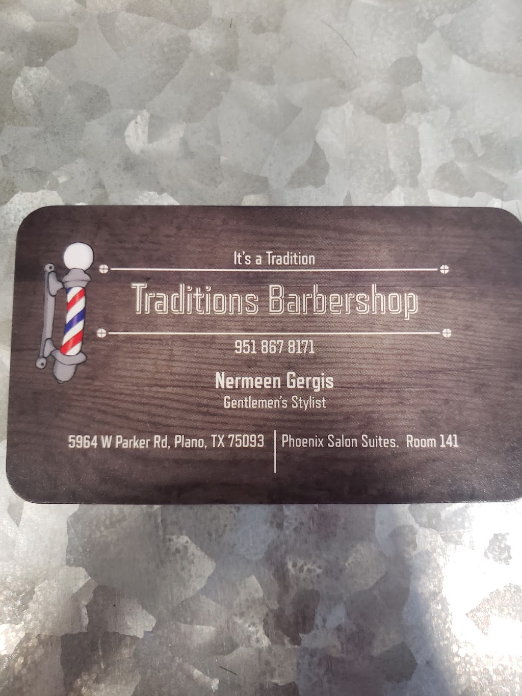 Traditions Barber Shop | 5964 West Parker Rd room141, inside phenix salon suites, Plano, TX 75093, USA | Phone: (951) 867-8171