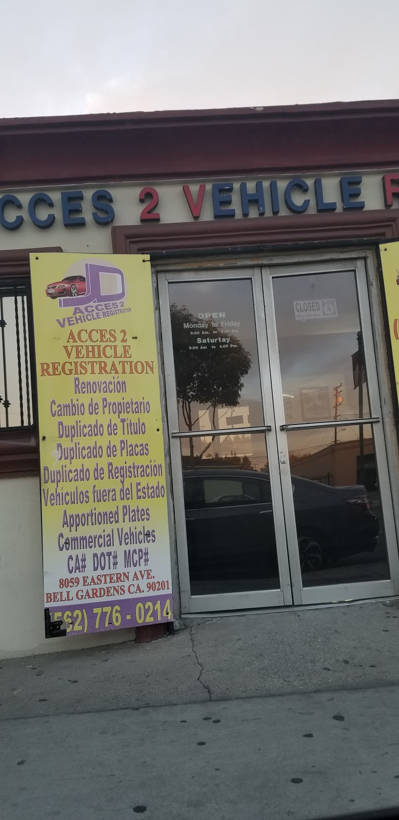 JD Acces 2 Vehicle Registration, 8059 Eastern Ave, Bell Gardens, CA 90201