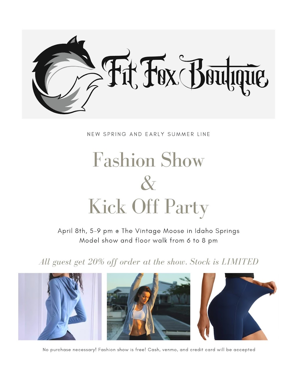 Fit Fox Boutique | 610 Meadow View Dr, Evergreen, CO 80439, USA | Phone: (914) 588-2953