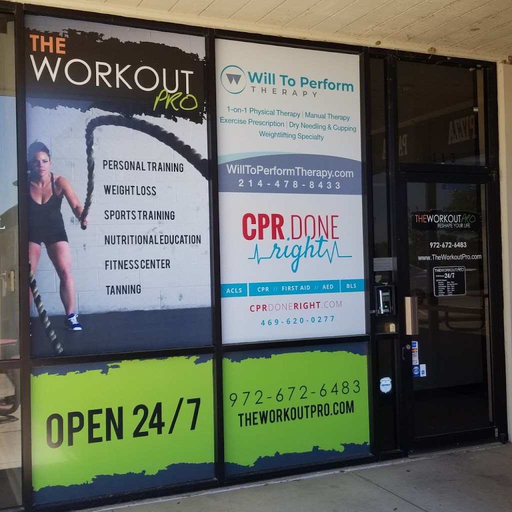 The Workout Pro | 100 Country Club Rd, Argyle, TX 76226, USA | Phone: (972) 672-6483