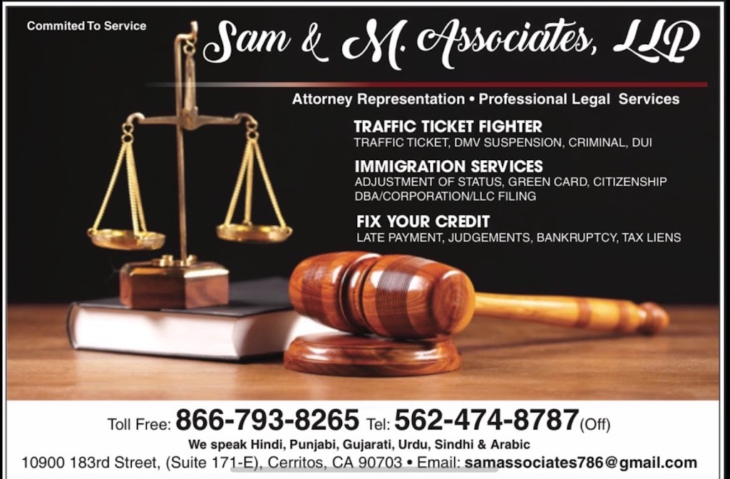 Sam & M. Associates, LLP | 10900 183rd St Ste 171-E, Cerritos, CA 90703, USA | Phone: (562) 474-8787