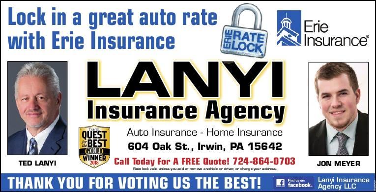 Lanyi Insurance | 604 Oak St, Irwin, PA 15642 | Phone: (724) 864-0703