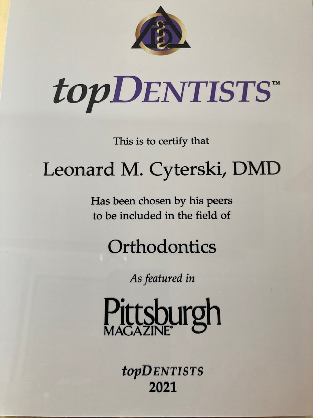 Cyterski Orthodontics DMD | 4485 William Flinn Hwy, Allison Park, PA 15101 | Phone: (412) 492-8700