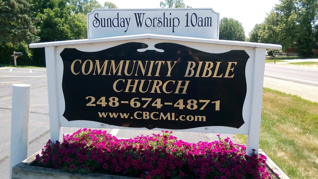 Community Bible Church | 1888 Crescent Lake Rd, Waterford Twp, MI 48327, USA | Phone: (248) 674-4871