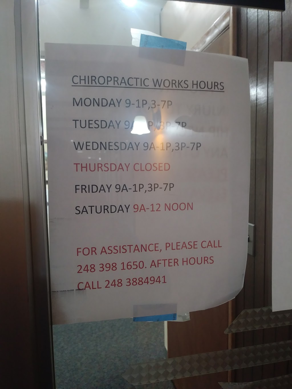 Chiropractic Works P.C. | 21790 Coolidge Hwy, Oak Park, MI 48237, USA | Phone: (248) 398-1650