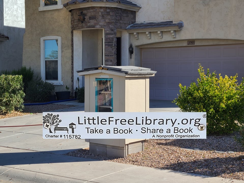 Tellies Little Free Library | 17415 N Costa Brava Ave, Maricopa, AZ 85139, USA | Phone: (480) 689-3210