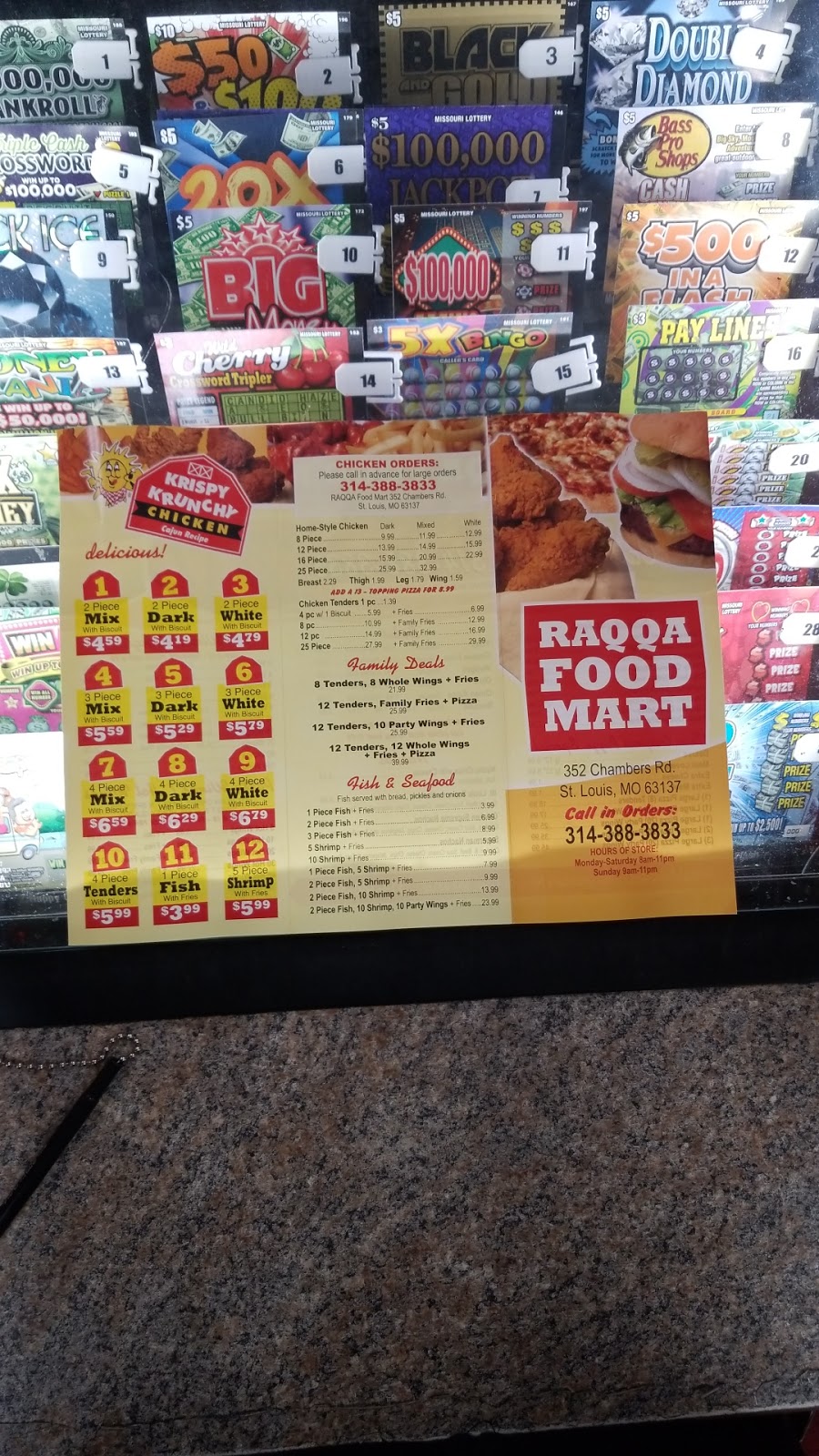 Raqqa Food Mart | 352 Chambers Rd, St. Louis, MO 63137, USA | Phone: (314) 388-3833