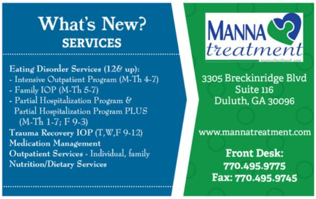 Manna Treatment | 3305 Breckinridge Blvd, Duluth, GA 30096, USA | Phone: (770) 495-9775