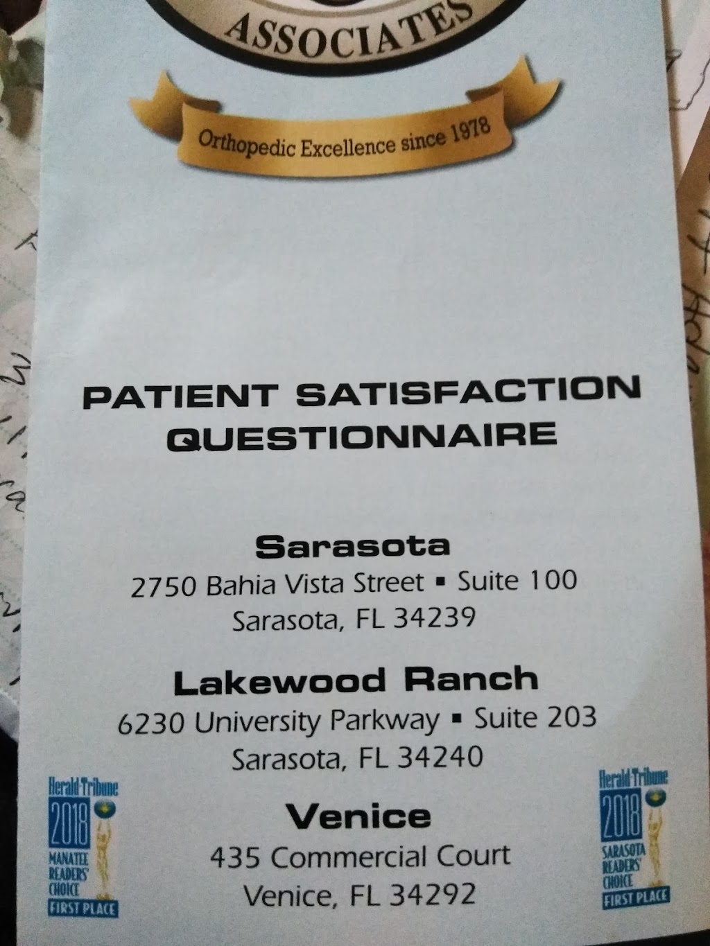360 Orthopedics | 5985 Silver Falls Run, Bradenton, FL 34202, USA | Phone: (941) 951-2663