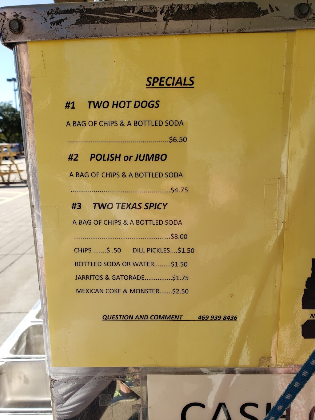 S & J Hot Dog Cart | 900 Valley Ridge Blvd, Lewisville, TX 75077, USA | Phone: (469) 939-8436