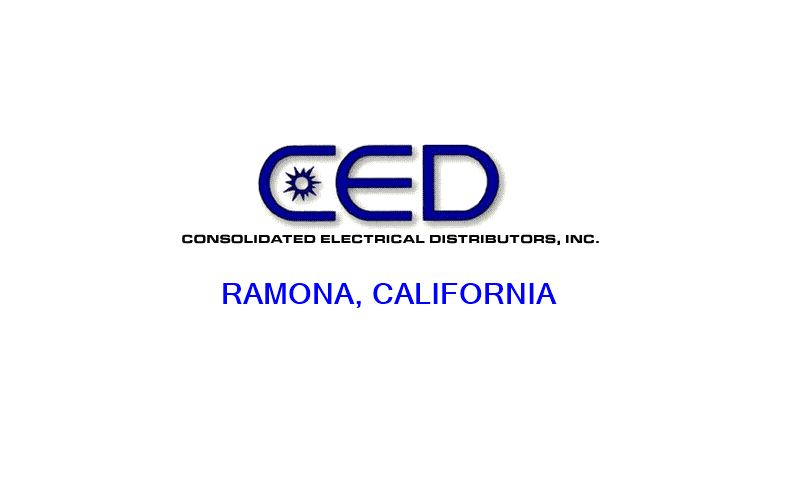 Consolidated Electrical Distributors | 432 Maple St, Ramona, CA 92065, USA | Phone: (760) 788-6112
