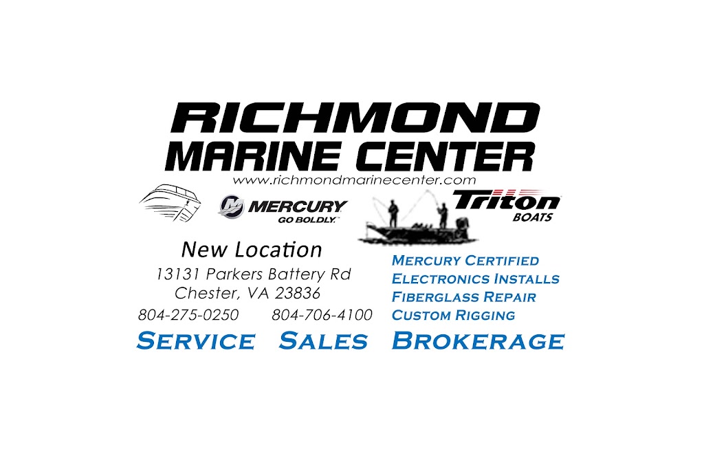 Richmond Marine Center | 13131 Parkers Battery Rd, Chester, VA 23836, USA | Phone: (804) 275-0250