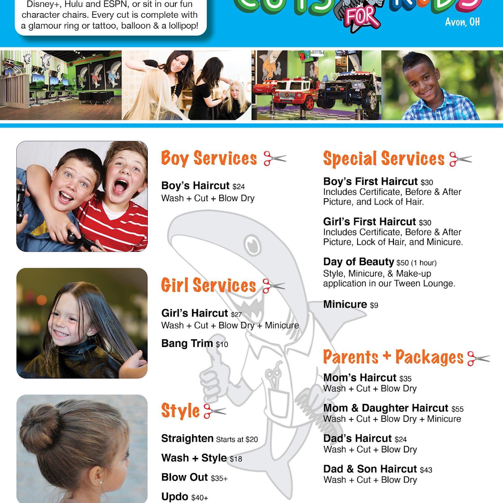 Sharkeys Cuts for Kids | 35968 Detroit Rd, Avon, OH 44011, USA | Phone: (440) 695-1011