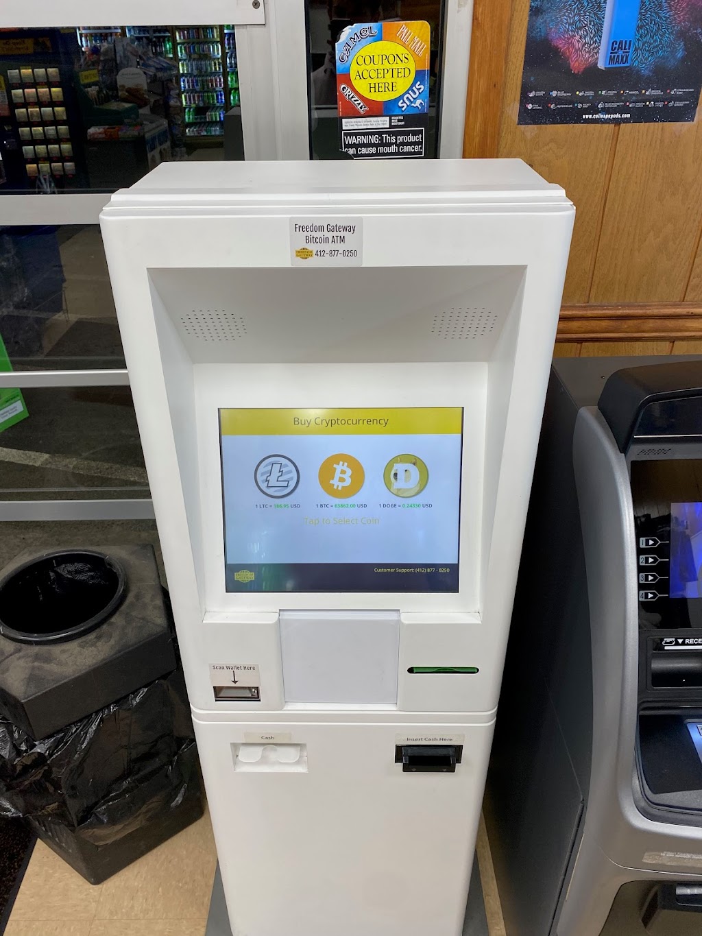 Freedom Gateway Bitcoin ATM | 1802 Indian Creek Valley Rd, Champion, PA 15622, USA | Phone: (412) 877-0250
