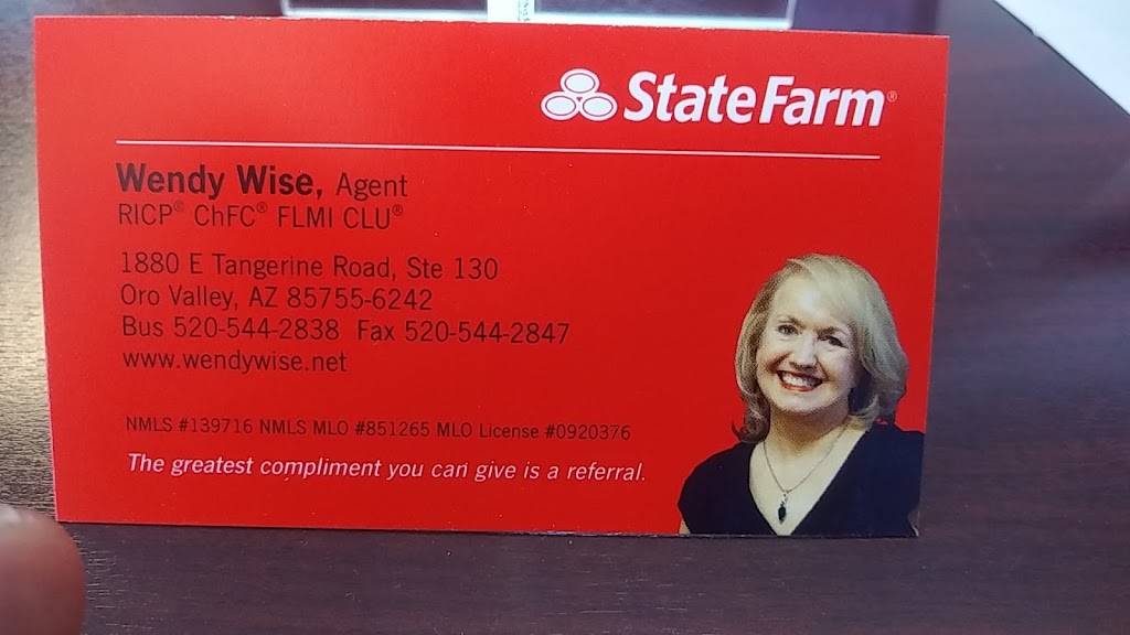 Wendy Wise - State Farm Insurance Agent | 1880 E Tangerine Rd Ste 130, Oro Valley, AZ 85755, USA | Phone: (520) 544-2838