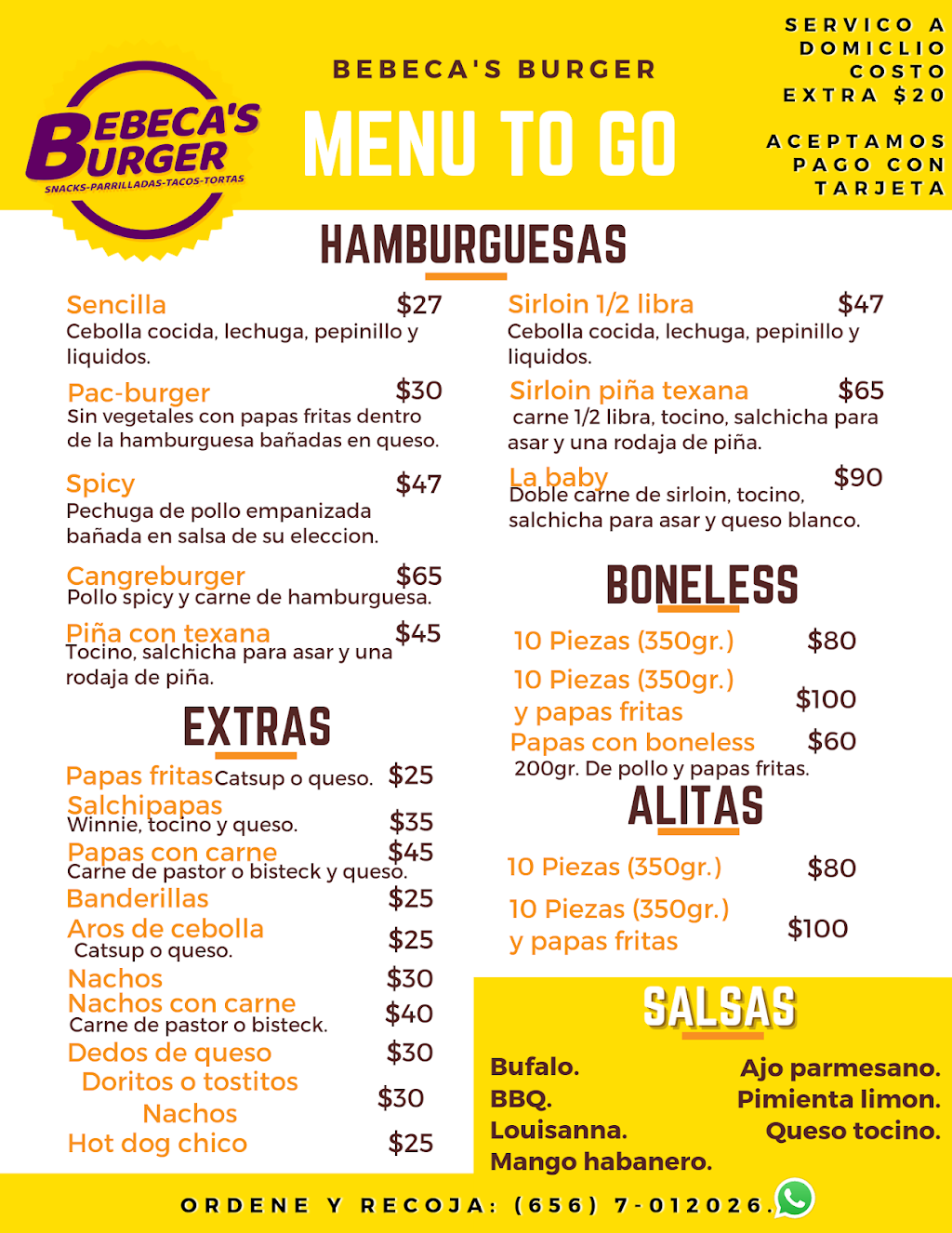 Bebecas Burger | yepomera 6156, Hacienda de Las Torres, Universidad, 32695 Cd Juárez, Chih., Mexico | Phone: 656 701 2026