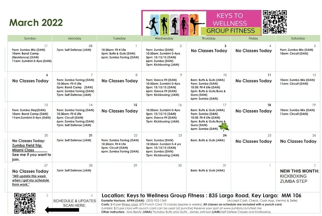 Keys to Wellness Group Fitness | 835 Largo Rd, Key Largo, FL 33037, USA | Phone: (305) 923-1369