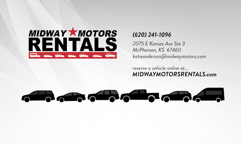 Midway Motors Rentals | 2075 E Kansas Ave #3, McPherson, KS 67460, USA | Phone: (620) 241-1096