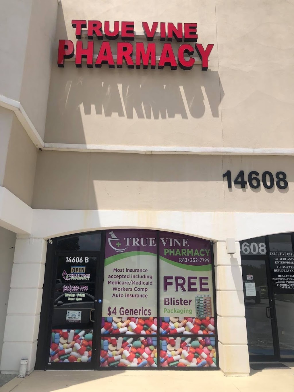 True Vine Pharmacy | 14606 N Dale Mabry Hwy STE B, Tampa, FL 33618, USA | Phone: (813) 252-7799