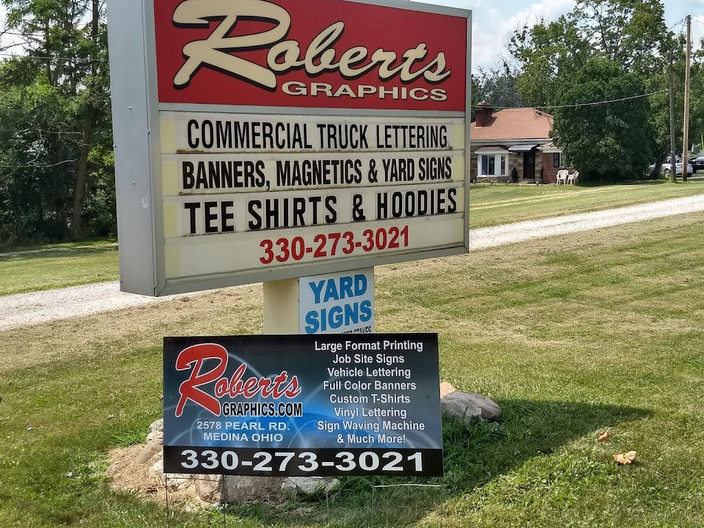 Roberts Graphics & Signs | 2578 Pearl Rd, Medina, OH 44256, USA | Phone: (330) 273-3021