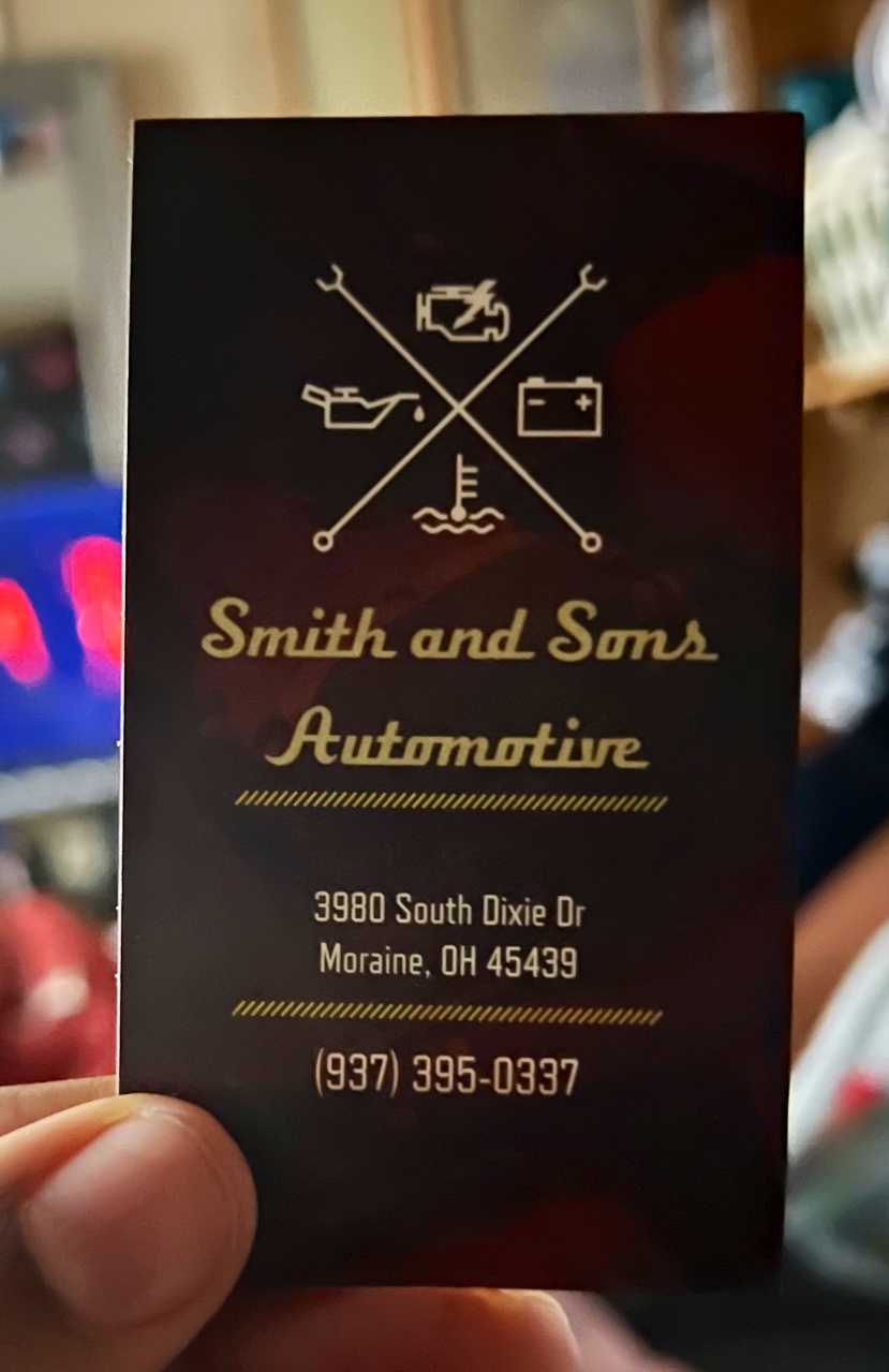Smith & Son’s Automotive | 3980 S Dixie Dr Suite A, Dayton, OH 45439, USA | Phone: (937) 395-0337