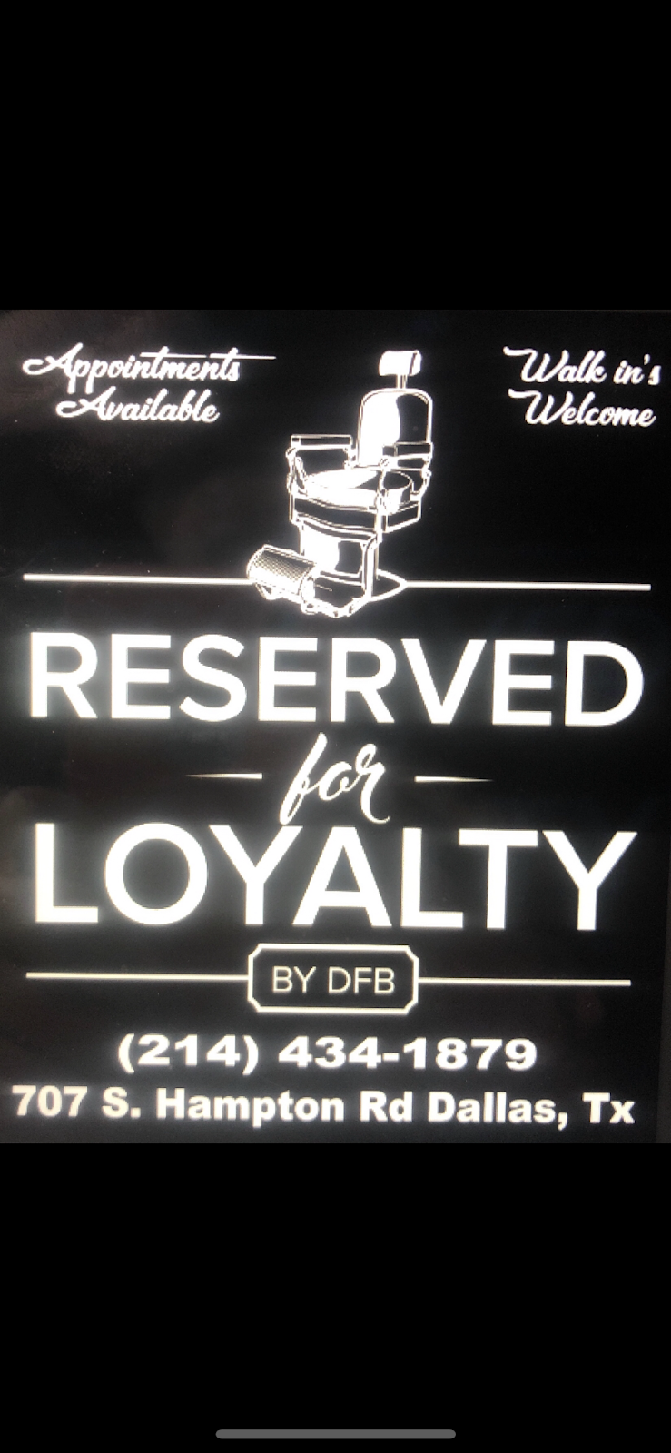 Reserve for Loyalty barbershop | 707 S Hampton Rd, Dallas, TX 75208, USA | Phone: (214) 434-1879