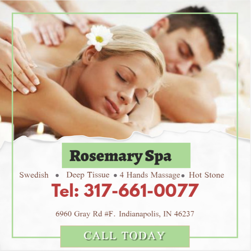 Rosemary Spa | 6960 Gray Rd #F, Indianapolis, IN 46237, USA | Phone: (317) 661-0077