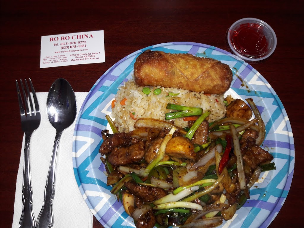 Bo Bo China | 8738 W Cholla St #7, Peoria, AZ 85345, USA | Phone: (623) 878-5222
