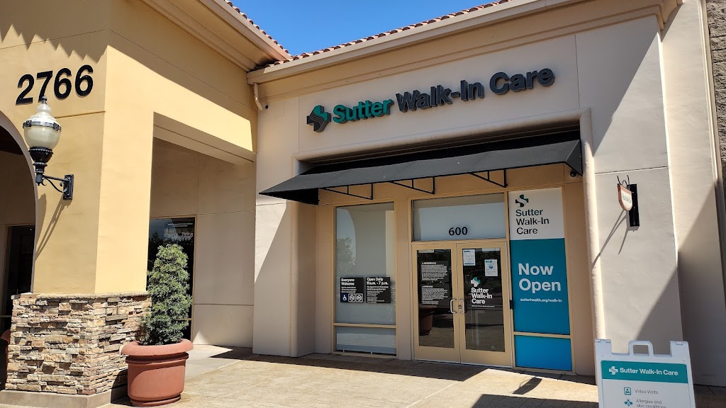 Sutter Walk-In Care - Folsom | 2766 E Bidwell St #600, Folsom, CA 95630, USA | Phone: (800) 972-5547