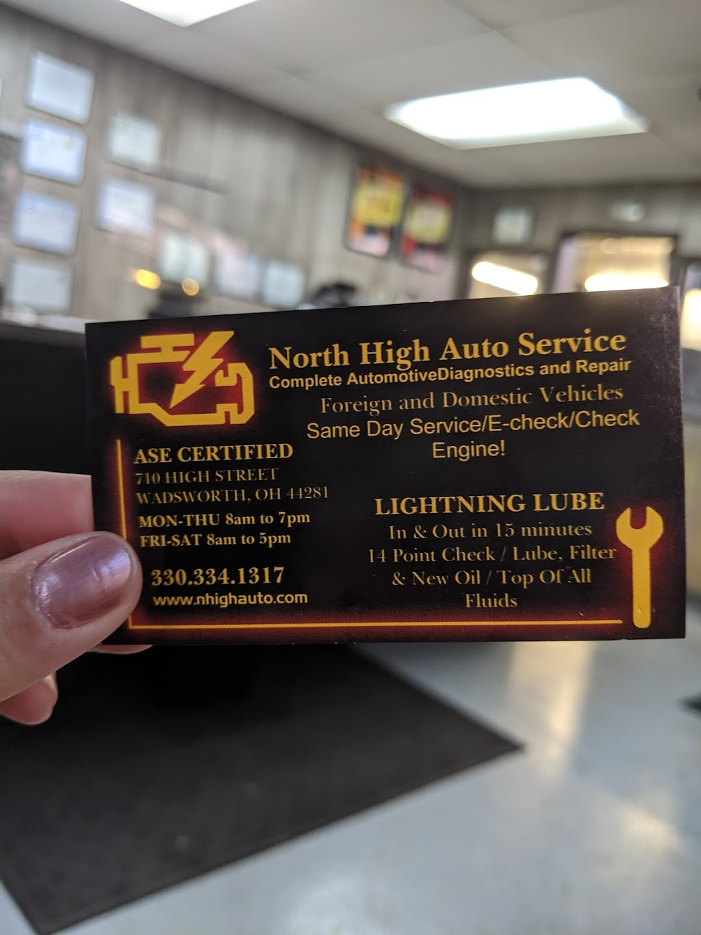 North High Auto Services | 710 High St, Wadsworth, OH 44281, USA | Phone: (330) 334-1317