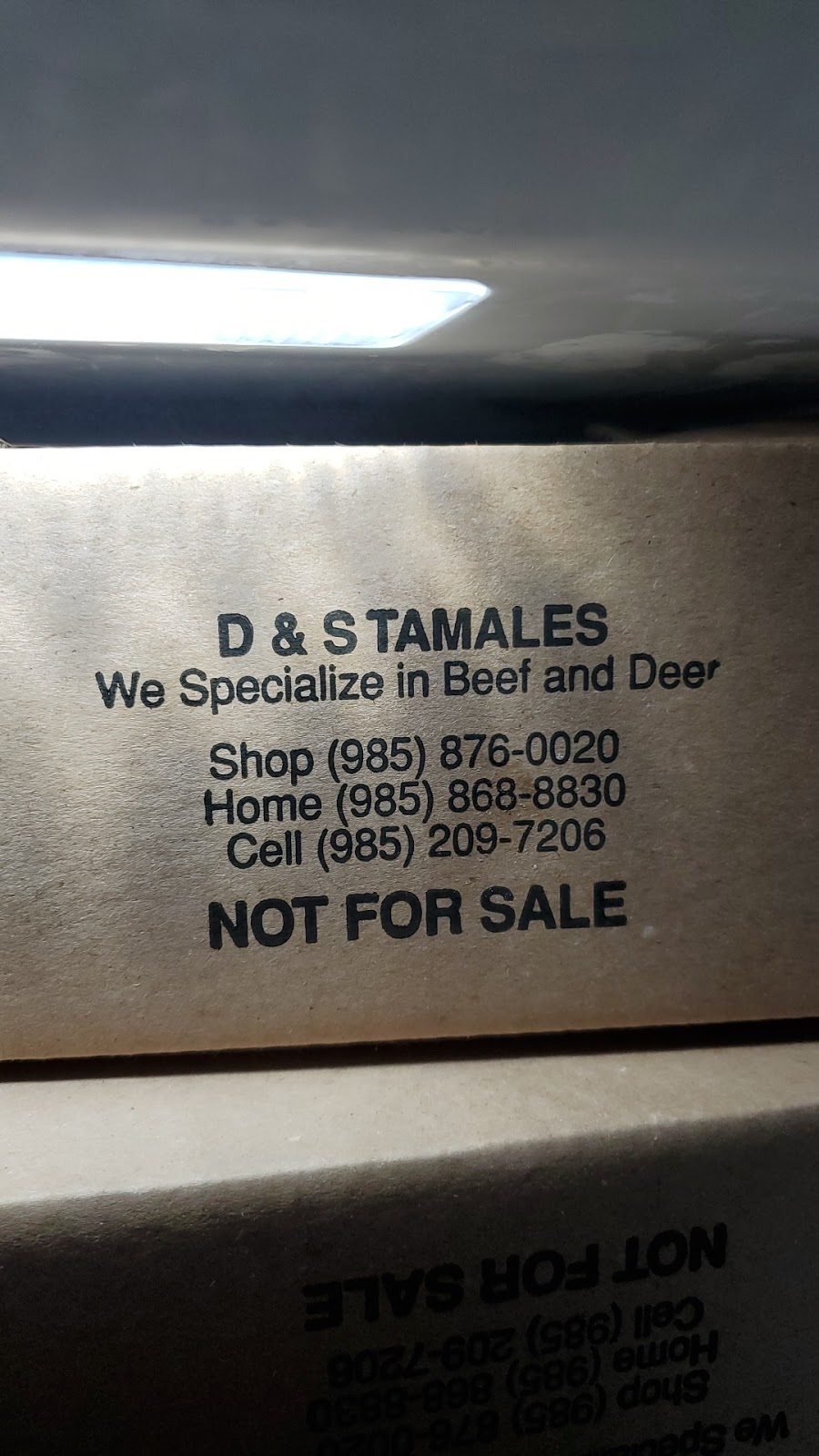 D & S Tamales | 1264 Bayou Blue Rd, Houma, LA 70364, USA | Phone: (985) 876-0020