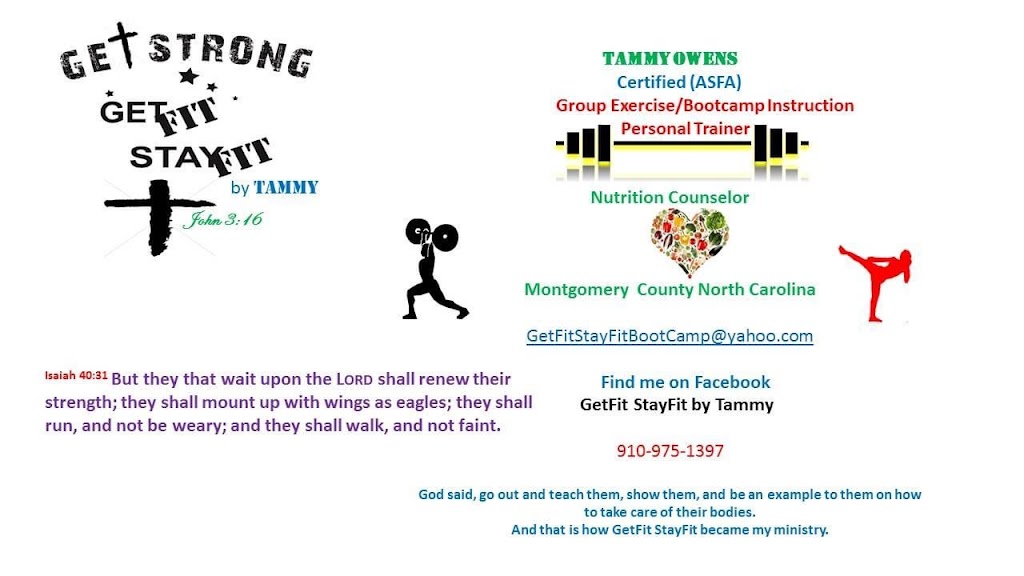 GetFitStayFit LLC | Lucas Rd, Star, NC 27356, USA | Phone: (910) 975-1397