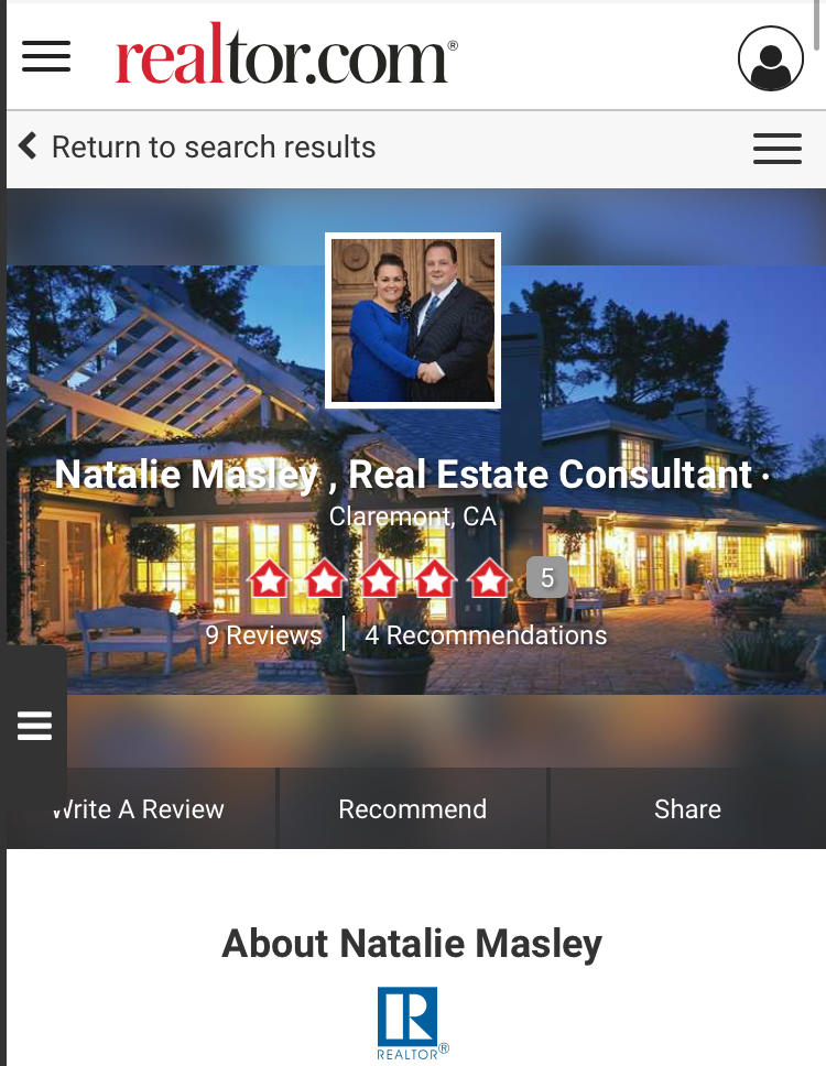 The Masley Team/Real Estate First Inc. | 670 W San Jose Ave #36, Claremont, CA 91711, USA | Phone: (909) 534-7668